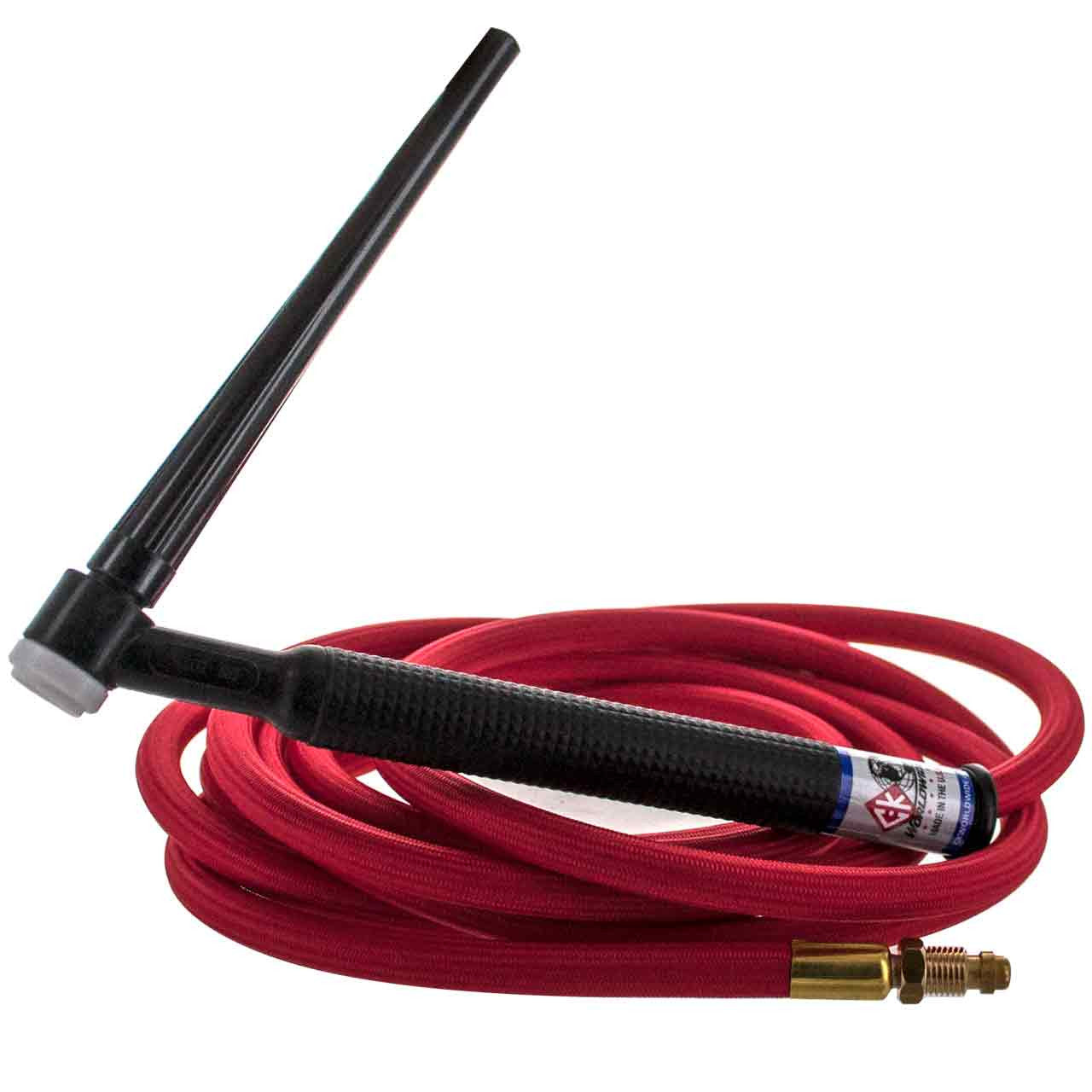 CK WORLDWIDE CK9 Air Cooled TIG Torch Kit, 125A, 12.5', 1-Pc, Super-Flex, CK9-12-RSF RG